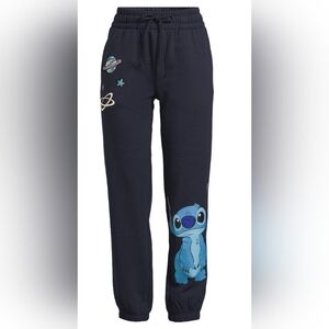 Kids Navy Blue Stitch Galaxy Sweatpants